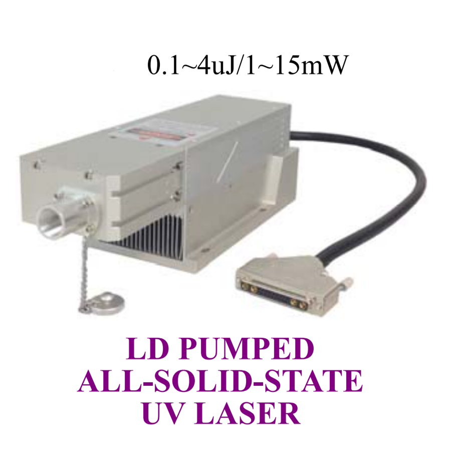 257nm UV Solid State Pulsed Laser 0.1-4uJ/1-15mW Cr:YAG Passively Q-switched 257nm UV Solid State Pulsed Laser 0.1-4uJ/1-15mW Cr:YAG Passively Q-switched